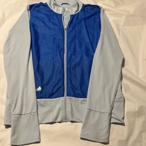 Adidas Athletic Zip Up Jacket Size Medium Blue NWOT